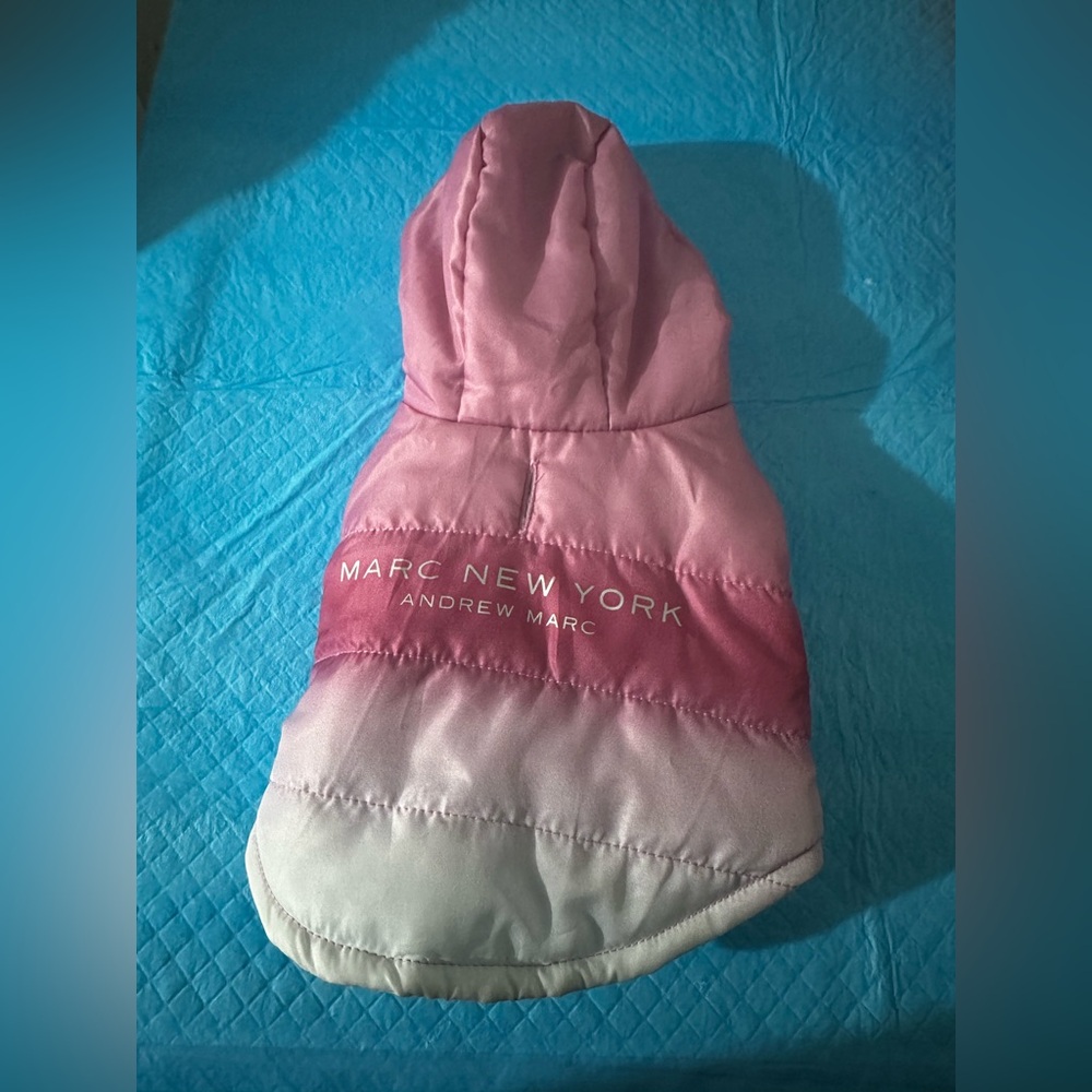 Marc New York Pink and White Dog Jacket
